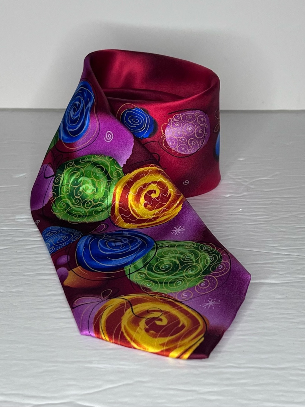 Jerry Garcia 55% Silk Neck Tie Merry Christmas 60 Holiday Ornaments 60"